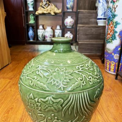 Cặp Mai Bình Họa Tiết Hoa Sen Cá